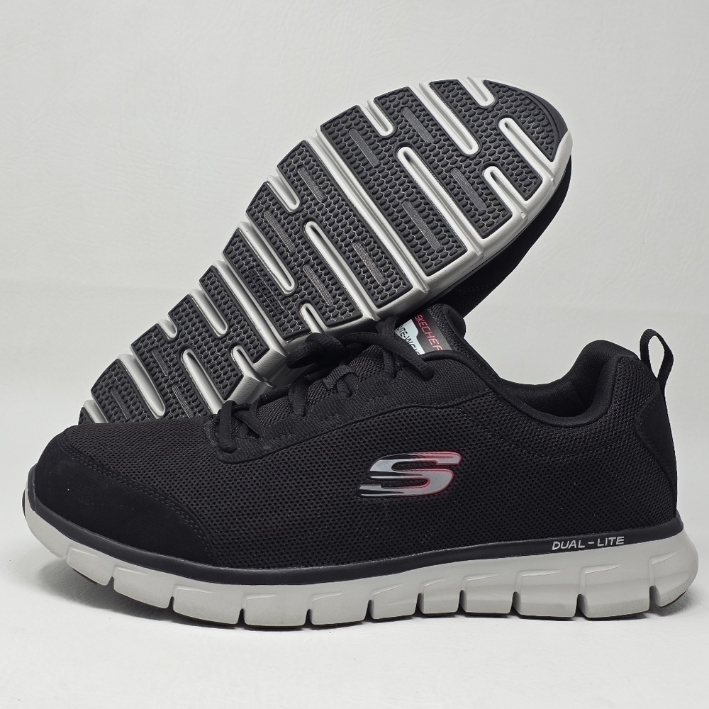 Skechers Men's Lite Weight Performance Sneakers 255126WR Wide Black Size 12 New